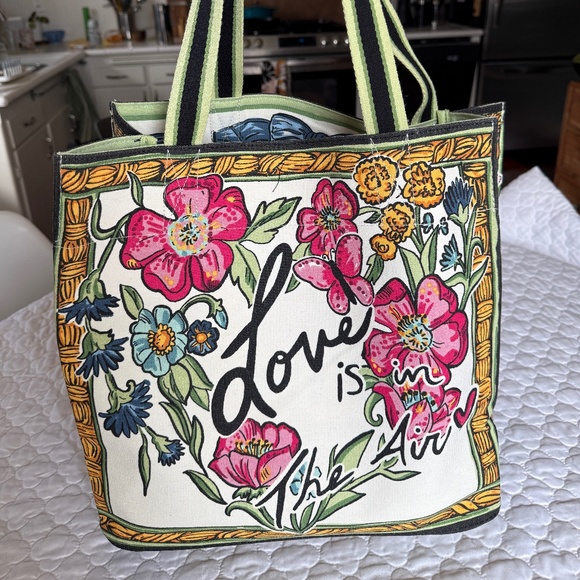 NWOT! Brighton Love is in the Air Tote 16" x 15" x 6" - Picture 2 of 7